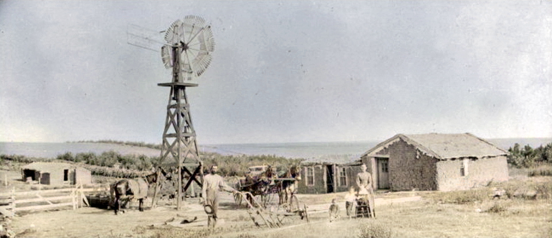 An old farm in Sherman County, Kansas.