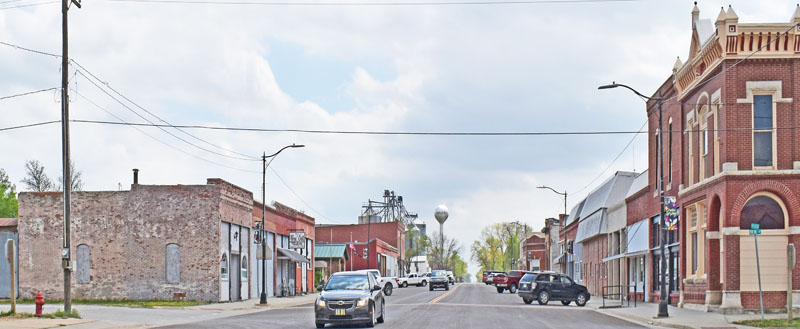 Waverly, Kansas Main Street by Kathy Alexander.