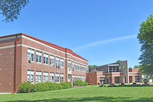 Jr-Sr Highschool in Waverly, Kansas by Kathy Alexander.