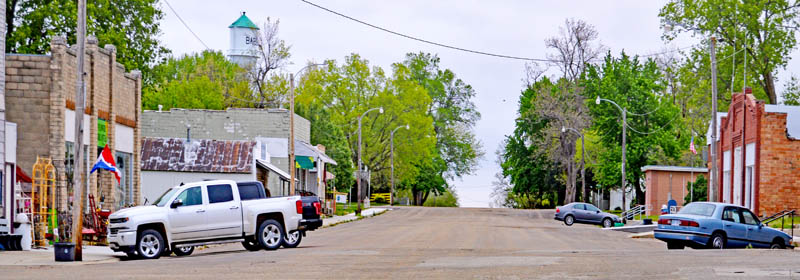 Barnes, Kansas Main Street by Kathy Alexander.