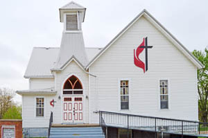 Methodist Church in Barnes, Kansas, by Kathy Alexander.