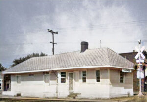 Missouri Pacific Railroad Depot in Barnes, Kansas.