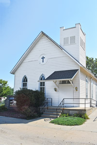 Methodist Church in Belvue, Kansas by Kathy Alexander.