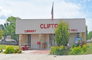 City Hall in Clifton, Kansas by Kathy Alexander.