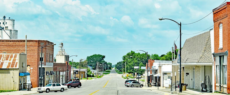 Clifton, Kansas Main Street by Kathy Alexander.