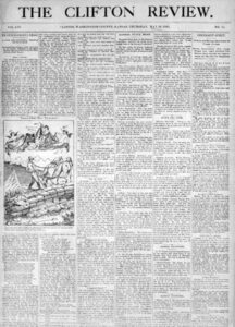 Clifton Review Newspaper.