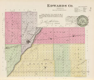 Edwards County, Kansas by L.H. Everts & Co., 1887.