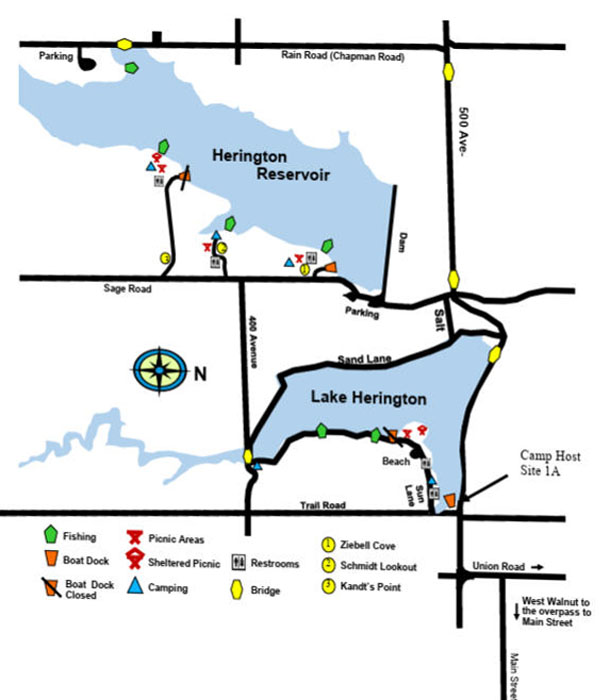 Herington Reservoir & Lake, Kansas.