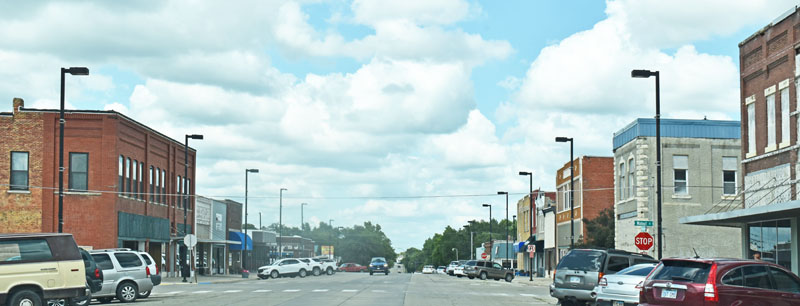 Herrington, Kansas Business District by Kathy Alexander.