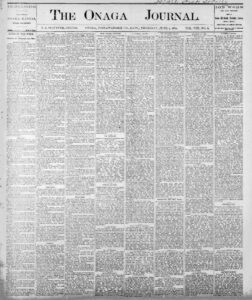 Onaga Journal newspaper.