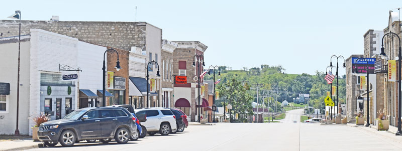 Main Street in Onaga, Kansas by Kathy Alexander.