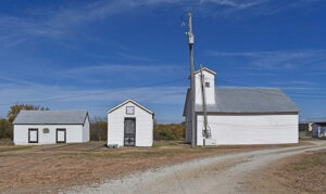 Buildings in Arvonia, Kansas. Photo by Kathy Alexander. 