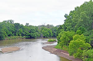 Republican River in Cloud County, Kansas by Kathy Alexander.