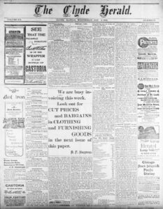 Clyde Herald Newspaper.