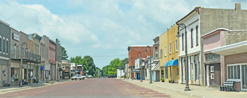 Clyde, Kansas Main Street by Kathy Alexander. Clyde, Kansas Main Street by Kathy Alexander.