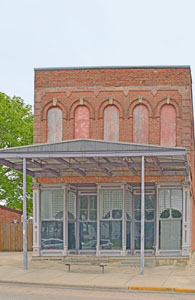 Business building in Hanover, Kansas, by Kathy Alexander.