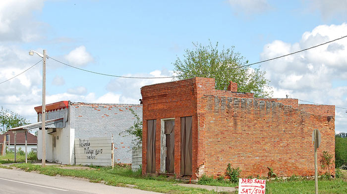 Abandoned buildings in Muscotah, Kansas, by Kathy Alexander. Abandoned buildings in Muscotah, Kansas by Kathy Weiser-Alexander.