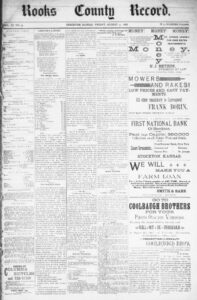 Rooks County Record newspaper.