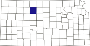 Rooks County, Kansas Location.