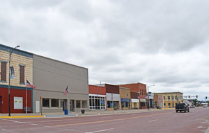 Business District in Stockton, Kansas by Kathy Alexander.