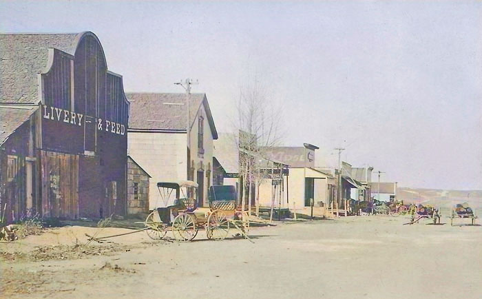 Livery and Feed Store in Webster, Kansas.