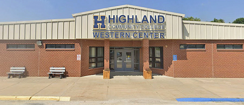 Highland Community College Western Center in Baileyville, Kansas, courtesy of Google Maps.