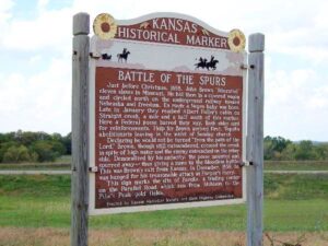 Battle of the Spurs Historic Marker.