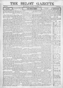 Gazette Newspaper in Beloit, Kansas.