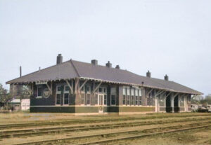Missouri Pacific Railroad depot in Beloit, Kansas.