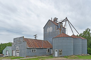 Co-op Grain Elevators in Denison, Kansas by Kathy Alexander. Co-op Grain Elevators in Denison, Kansas by Kathy Alexander.