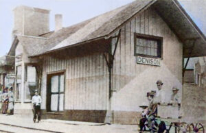 Railroad depot in Denison, Kansas. Railroad depot in Denison, Kansas.