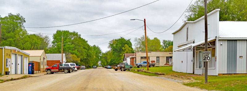 Denison, Kansas Main Street by Kathy Alexander.