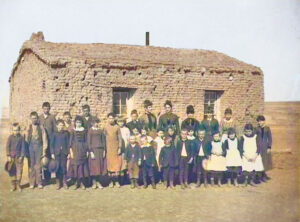 Sod school in Jennings, Kansas.