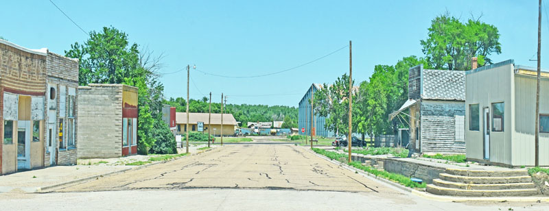 Jennings, Kansas Main Street by Kathy Alexander.