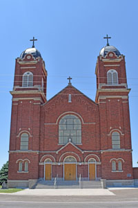 Catholic Church in Leoville, Kansa today by Kathy Alexander. Catholic Church in Leoville, Kansa today by Kathy Alexander.