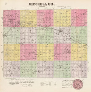 Mitchell County, Kansas by L.H. Everts & Co., 1887.