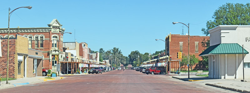 Oberlin, Kansas Main Street by Kathy Alexander.