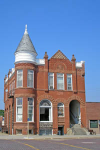 Old bank building in Seneca, Kansas by Kathy Alexander.