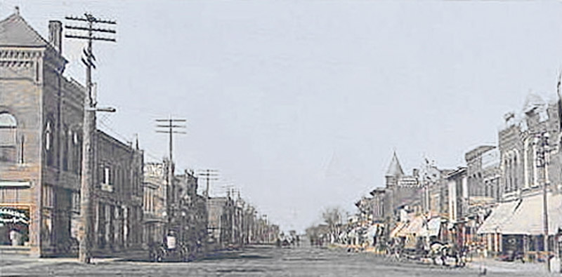 Seneca, Kansas Main Street in 1900.