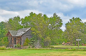 Old depot in Simpson, Kansas by Kathy Aleander.