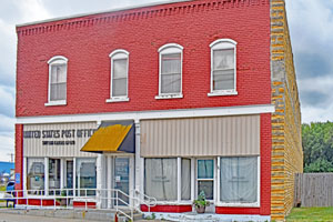 Post office in Simpson, Kansas, by Kathy Alexander.