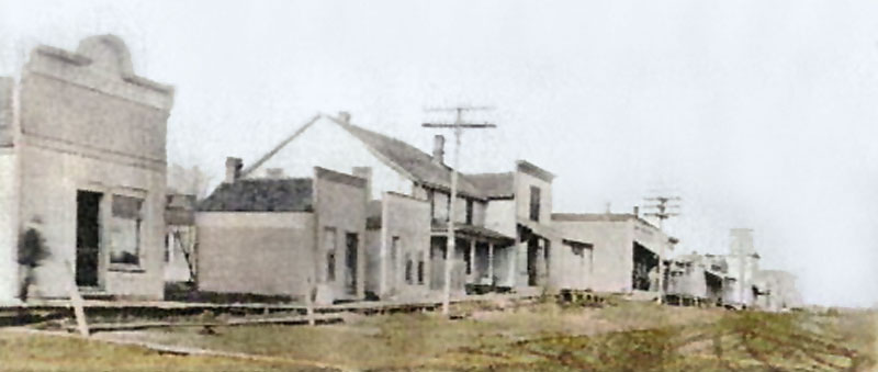 Baileyville, Kansas Main Street, 1913.