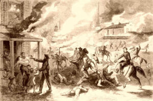 Destruction of Lawrence Harpers Weekly Harpers weekly September 5, 1863.