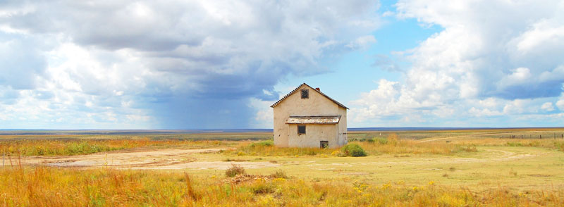 Kansas Prairie House in Gove County, by Kathy Alexander.