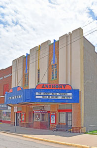 Theater in Anthony, Kansas by Kathy Alexander.