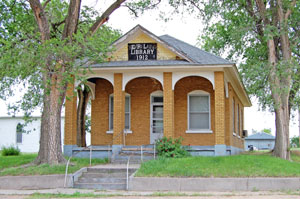 Library in Belpre, Kansas by Kathy Alexander.