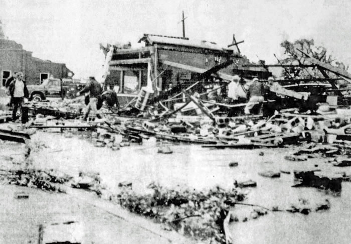 After the Greenleaf tornado in 1973.