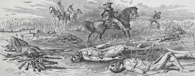 "The Kidder Murder." From "My Life on the Plains" by Gen. George A. Custer (1874)