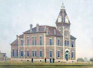 The second Edwards County Courthouse in Kinsley, Kansas.