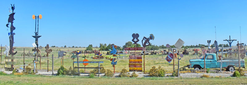 Mullinville, Kansas Sculptures by Kathy Alexander.